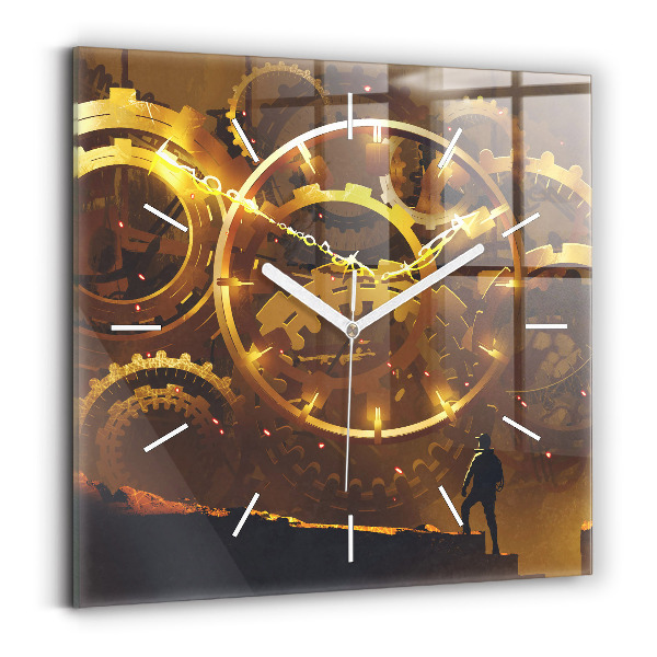 Négyzetes üvegóra 30x30 Idő – Mechanizmus