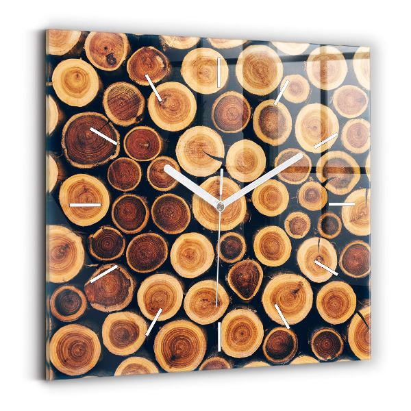 Négyzet alakú üvegóra 30x30 Faipari