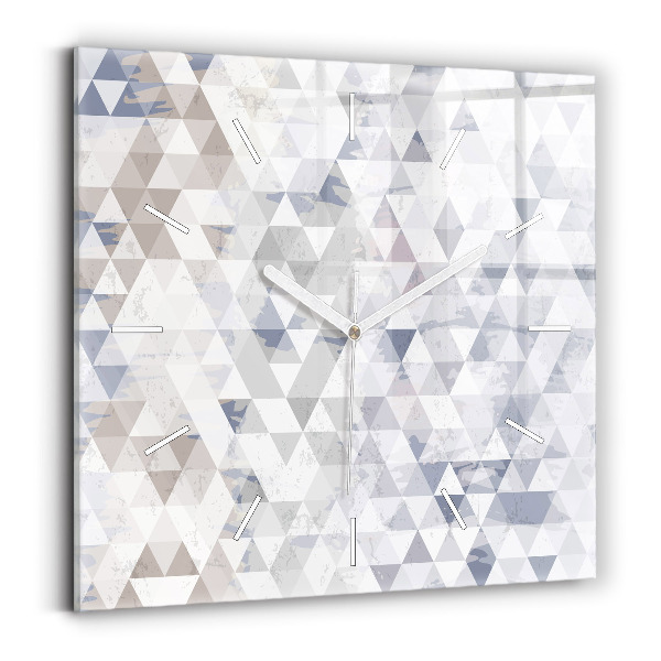 Négyzetes üvegóra 30x30 Geometriai minta
