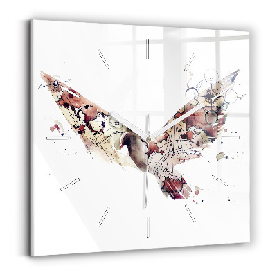 Szögletes fali üvegóra 30x30 Absztrakt nézet