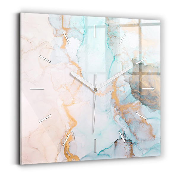 Szögletes üvegóra 30x30 Absztrakt kép
