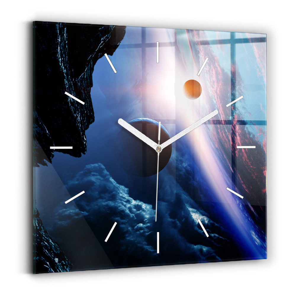 Szögletes fali üvegóra 30x30 Nagy galaxis