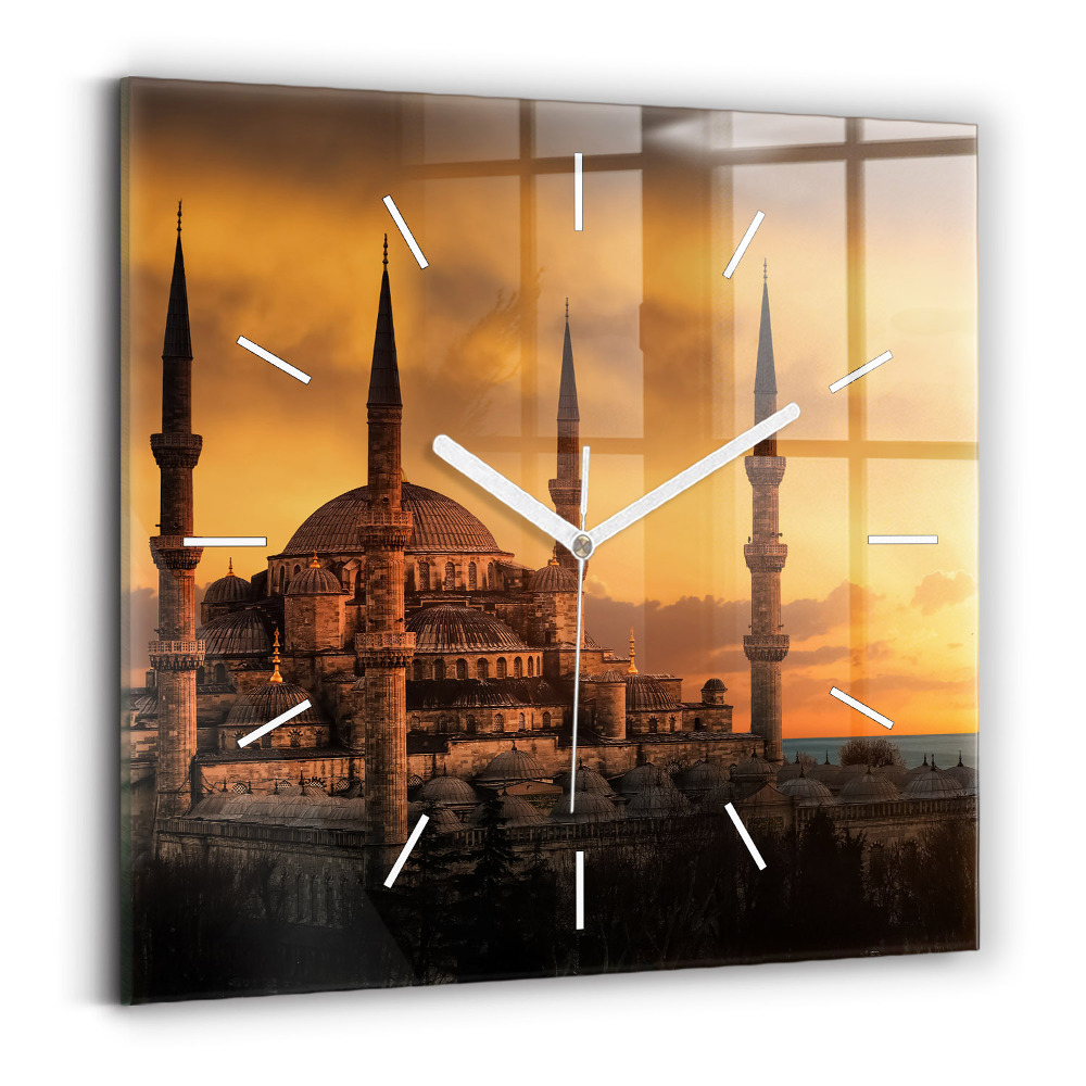 Négyzetes üvegóra 30x30 Mecset Isztambulban
