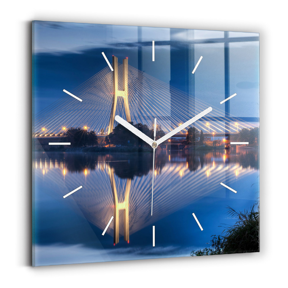 Négyzet alakú üvegóra 30x30 Rędziński híd Wrocław
