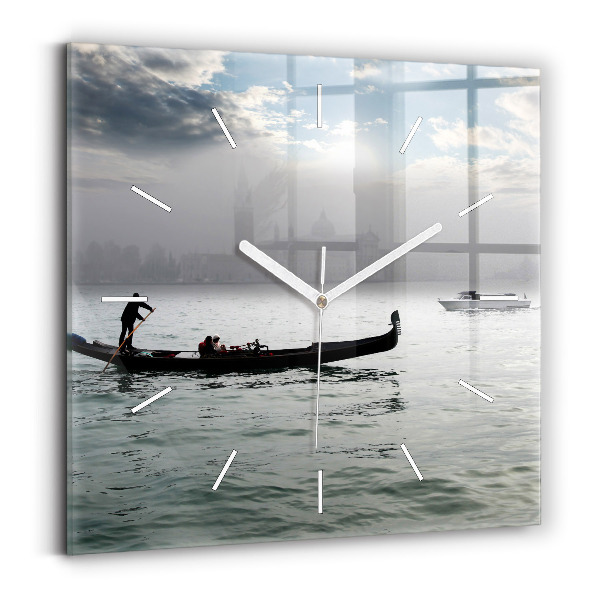 Szögletes fali üvegóra 30x30 Gondola Velencében