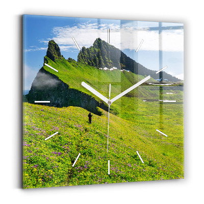 Négyzet alakú üvegóra 30x30 Hornstrandir izlandi rezervátum