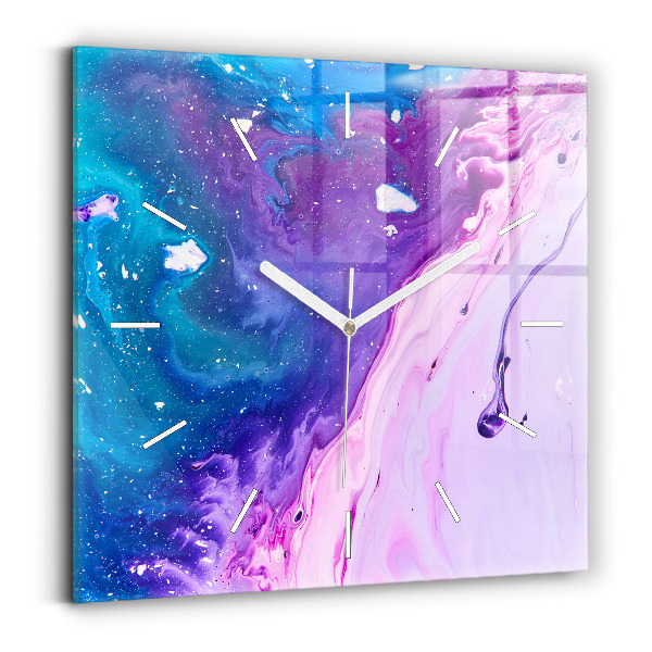 Szögletes fali üvegóra 30x30 Színes háttér
