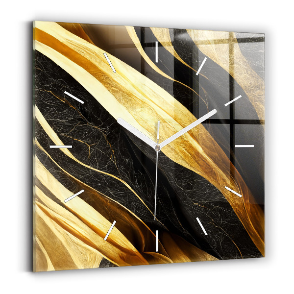 Szögletes üvegóra 30x30 Elegáns absztrakció