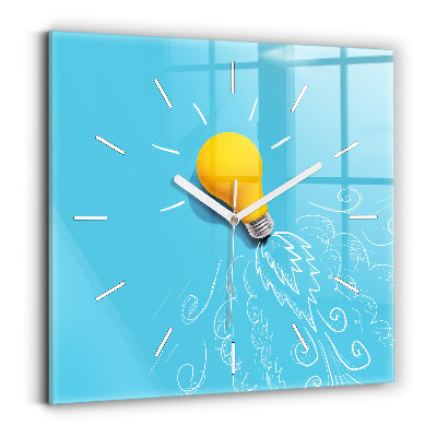 Szögletes fali üvegóra 30x30 Izzórajz