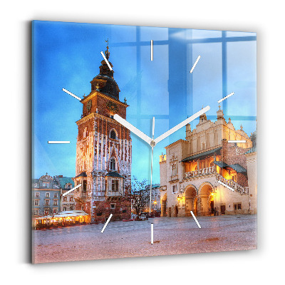 Négyzet alakú üvegóra 30x30 Krakkó fő piactere