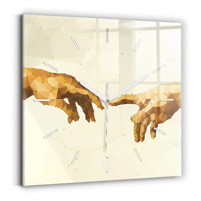 Négyzet alakú üvegóra 30x30 Ádám teremtése