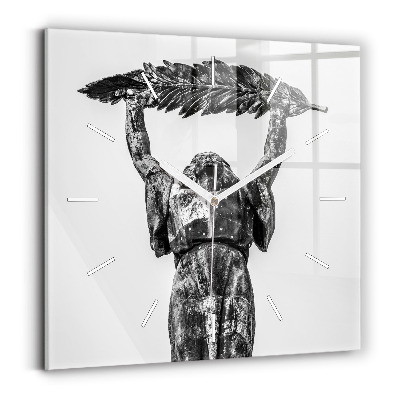 Négyzetes üvegóra 30x30 Szabadság-szobor Budapesten