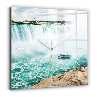 Négyzet alakú üvegóra 30x30 Hajó és Niagara