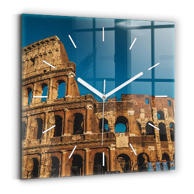 Szögletes üvegóra 30x30 Colosseum Olaszországban