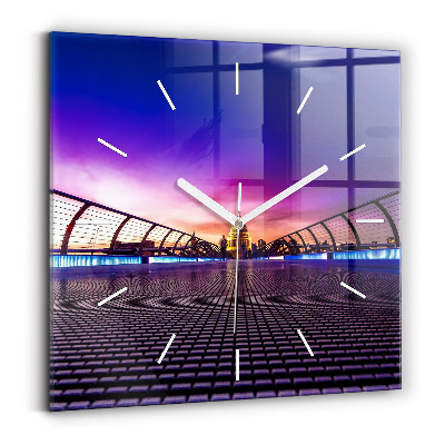 Négyzet alakú üvegóra 30x30 katedrális Szent Pál