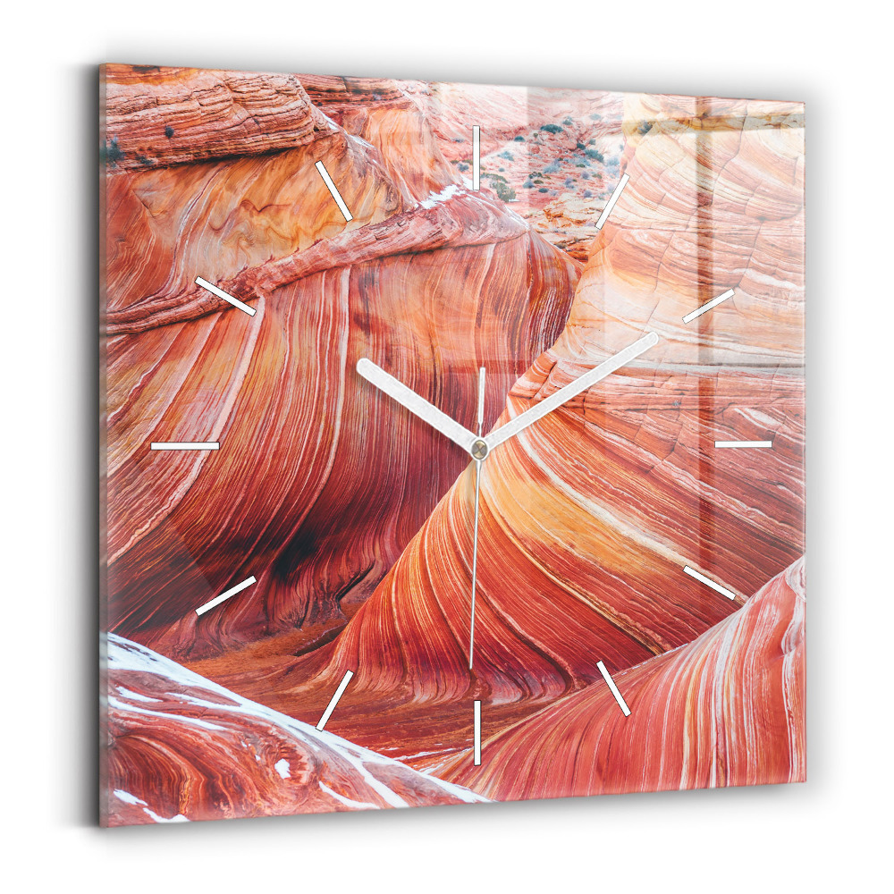 Négyzet alakú üvegóra 30x30 Festői Grand Canyon