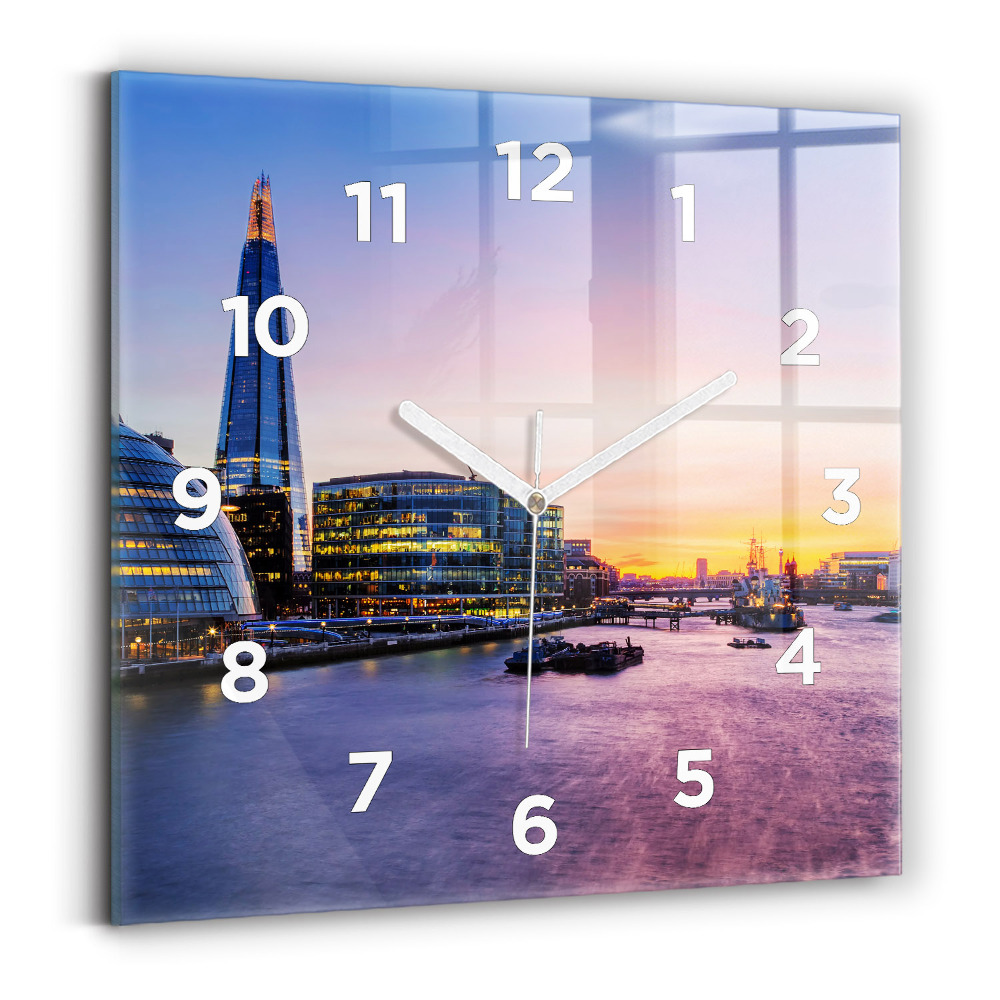 Négyzet alakú üvegóra 30x30 Kilátás Londonra