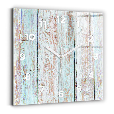 Szögletes fali üvegóra 30x30 Pasztell fa