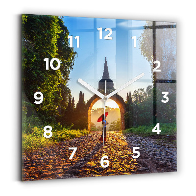 Szögletes fali üvegóra 30x30 Surat Thani Park Thaiföld