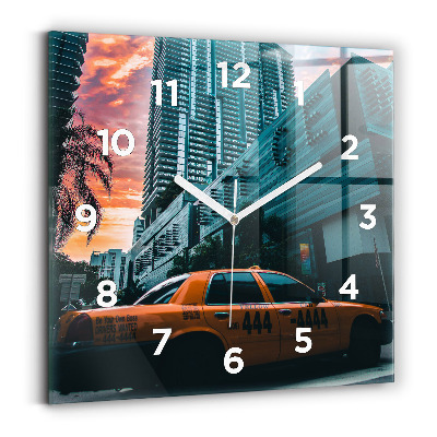 Négyzetes üvegóra 30x30 Miami, Florida