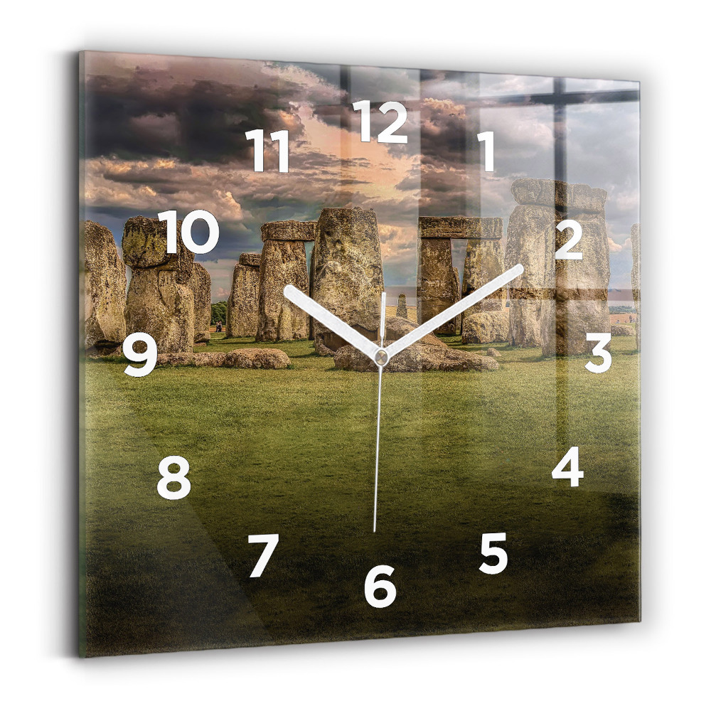 Szögletes üvegóra 30x30 Stonehenge Nimbostratus