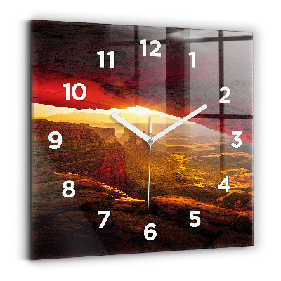 Szögletes üvegóra 30x30 Grand Canyon Arizona