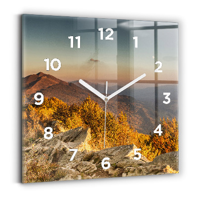 Négyzetes üvegóra 30x30 Bieszczady-hegység