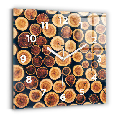 Négyzet alakú üvegóra 30x30 Faipari