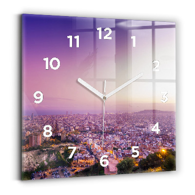 Szögletes fali üvegóra 30x30 Barcelona Bunkers El Carmel