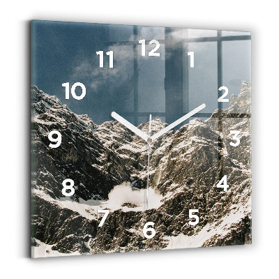 Négyzet alakú üvegóra 30x30 Watzmann-hegység