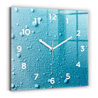 Szögletes fali üvegóra 30x30 Vízcseppek az üvegen