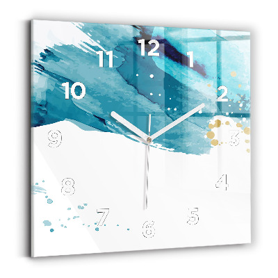 Négyzetes üvegóra 30x30 Ecsetvonásokkal