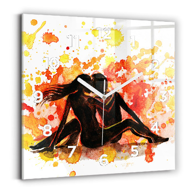 Négyzet alakú üvegóra 30x30 Szerelem és egy szerelmes pár