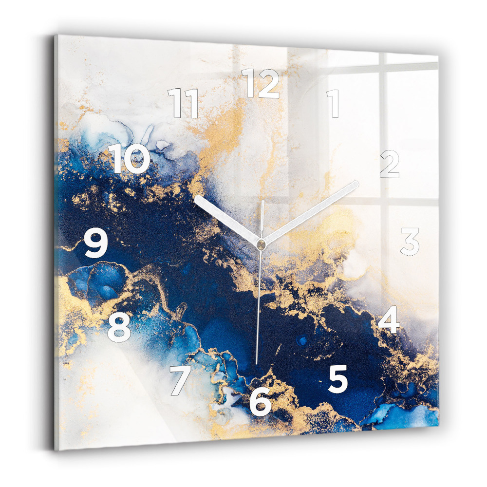 Szögletes üvegóra 30x30 Márvány minta