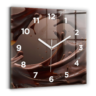 Szögletes fali üvegóra 30x30 Kakaóhullámok