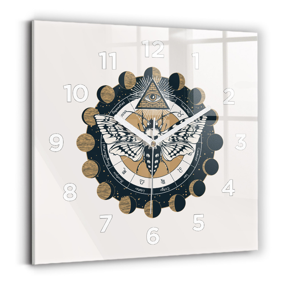 Szögletes üvegóra 30x30 Holdfázisok és a szem