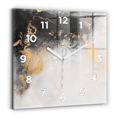 Szögletes üvegóra 30x30 Művészi márvány