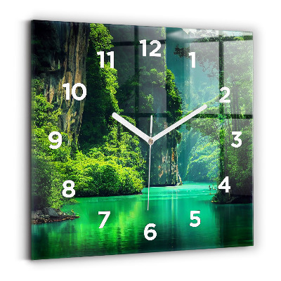 Négyzet alakú üvegóra 30x30 Thaiföld természeti táj