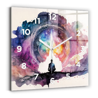 Szögletes fali üvegóra 30x30 Meditációs életmód