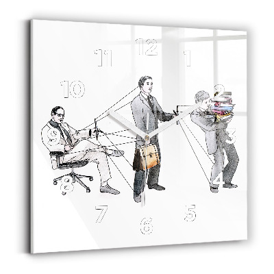 Szögletes fali üvegóra 30x30 Bábemberek