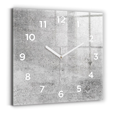 Szögletes üvegóra 30x30 Nyers fal