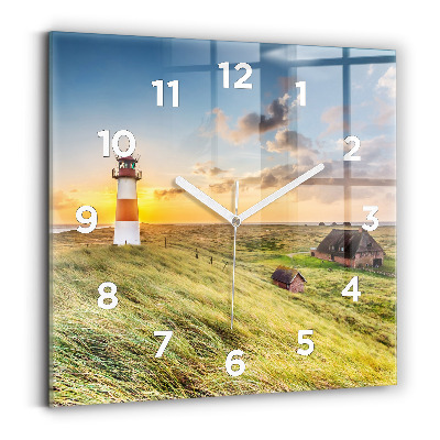 Szögletes üvegóra 30x30 Világítótorony