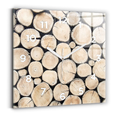 Szögletes fali üvegóra 30x30 Fatuskákat vágni