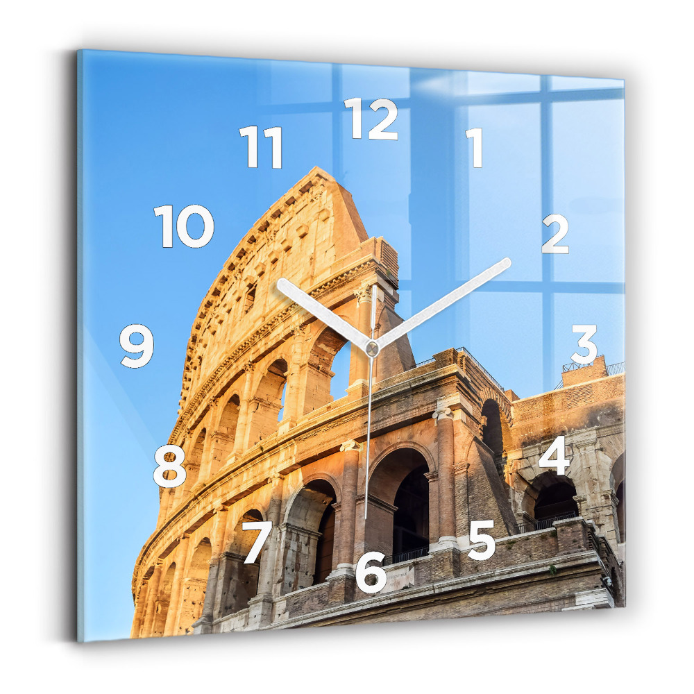 Négyzetes üvegóra 30x30 Colosseum Rómában