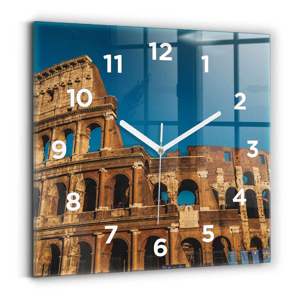 Szögletes üvegóra 30x30 Colosseum Olaszországban