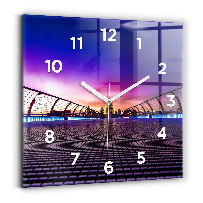 Négyzet alakú üvegóra 30x30 katedrális Szent Pál