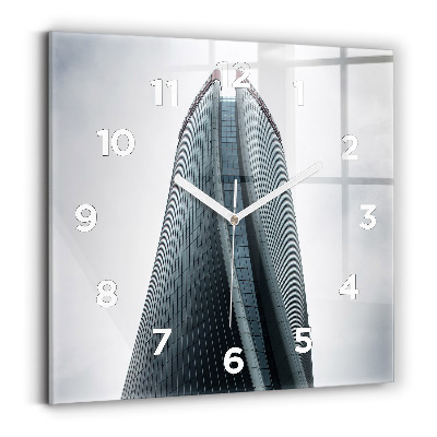 Szögletes fali üvegóra 30x30 Felhőkarcoló Milánóban