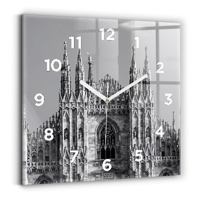 Szögletes fali üvegóra 30x30 Duomo di Milano katedrális