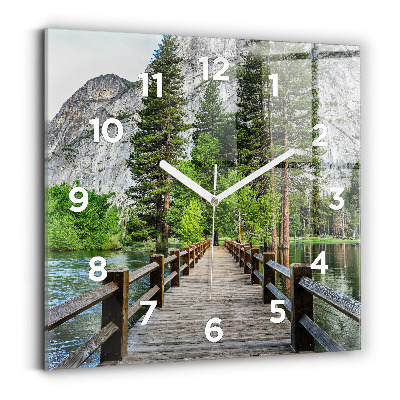 Szögletes fali üvegóra 30x30 Yosemite fahíd