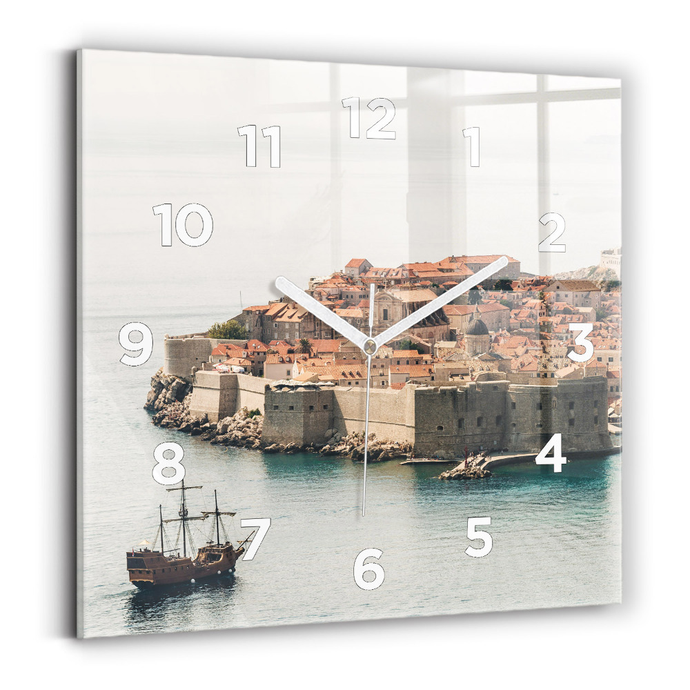 Négyzet alakú üvegóra 30x30 Vitorlás Dubrovnikban